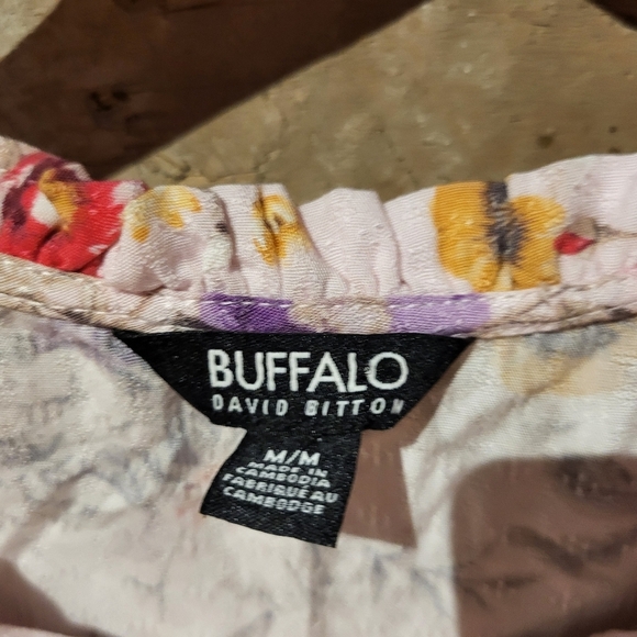 BUFFALO Floral Short Sleeve Blouse - Picture 2 of 6